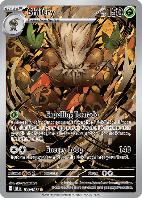 Shiftry – TEF 163/162 (Temporal Forces Illustration Rare Full Art Holo)