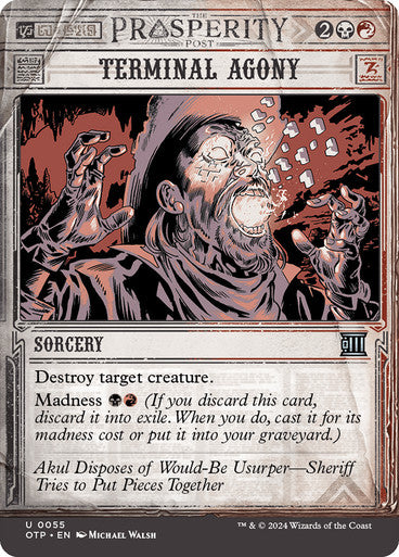 ORIGINAL-Terminal Agony Breaking News Magic: The Gathering English Non-foil