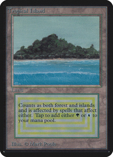 IMPORTABLE DUBAI-Tropical Island Alpha Magic: The Gathering English Non-foil