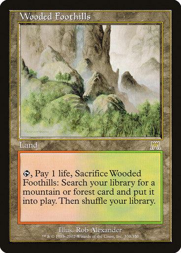 IMPORTABLE DUBAI-Wooded Foothills Onslaught Magic: The Gathering English Non-foil