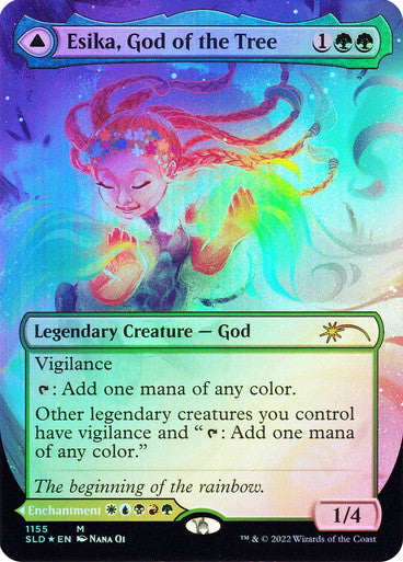 IMPORTABLE DUBAI-Esika, God of the Tree // The Prismatic Bridge (Secret Lair) (Borderless) Secret Lair Magic: The Gathering English Foil
