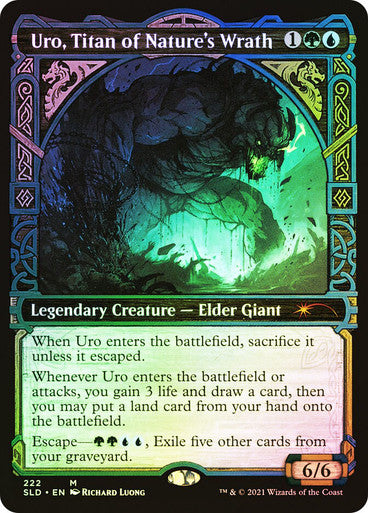 IMPORTABLE DUBAI-Uro, Titan of Nature's Wrath (Secret Lair) (Showcase) Secret Lair Magic: The Gathering English Foil