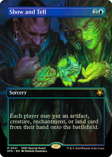 IMPORTABLE DUBAI-Show and Tell (Borderless) Special Guests Magic: The Gathering English Foil