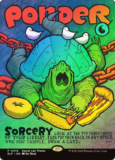 IMPORTABLE DUBAI-Ponder (Secret Lair Promo) (#019) (Borderless) Secret Lair Magic: The Gathering English Foil