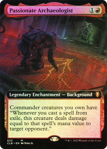 IMPORTABLE DUBAI-Passionate Archaeologist (Extended Art) Commander Legends: Battle for Baldur's Gate - Variants Magic: The Gathering English Foil