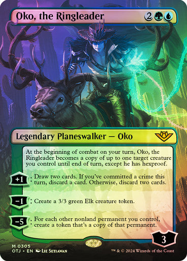 IMPORTABLE DUBAI-Oko, the Ringleader (#305) (Borderless) Outlaws of Thunder Junction - Variants Magic: The Gathering English Foil