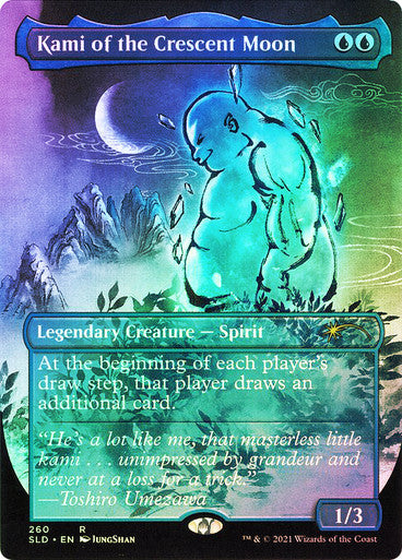IMPORTABLE DUBAI-Kami of the Crescent Moon (Secret Lair) (Borderless) Secret Lair Magic: The Gathering English Foil