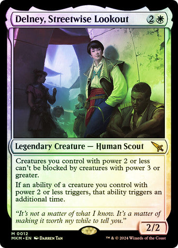 IMPORTABLE DUBAI-Delney, Streetwise Lookout Murders at Karlov Manor Magic: The Gathering English Foil