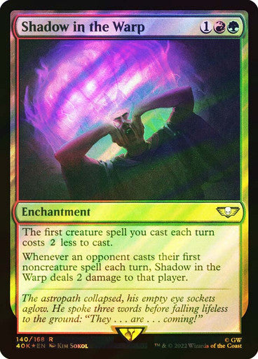 IMPORTABLE DUBAI-Shadow in the Warp (Surge Foil) Warhammer 40,000 Commander - Surge Foil Magic: The Gathering English Foil