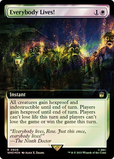 IMPORTABLE DUBAI-Everybody Lives! (Extended Art) (Surge Foil) Doctor Who Commander - Alternate Foil Variants Magic: The Gathering English Foil