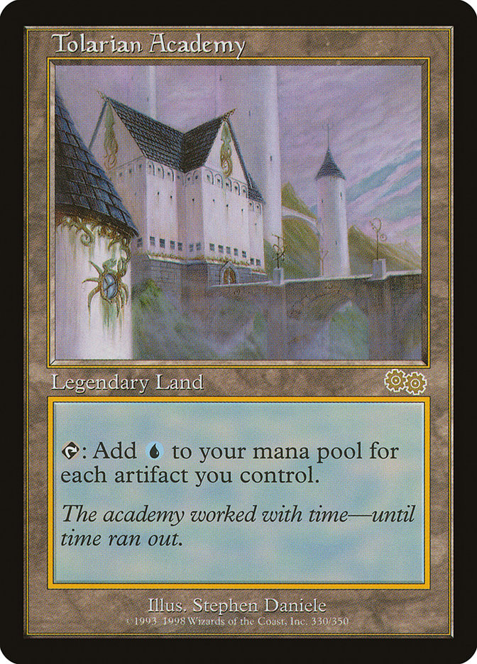 IMPORTABLE DUBAI-Tolarian Academy Urza's Saga (USG) #330 · Rare · English · Nonfoil