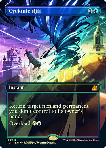 IMPORTABLE DUBAI-Cyclonic Rift (Borderless) Ravnica Remastered - Variants Magic: The Gathering English Foil