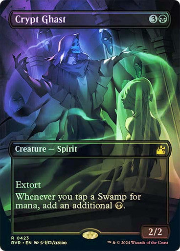 IMPORTABLE DUBAI-Crypt Ghast (Borderless) Ravnica Remastered - Variants Magic: The Gathering English Foil