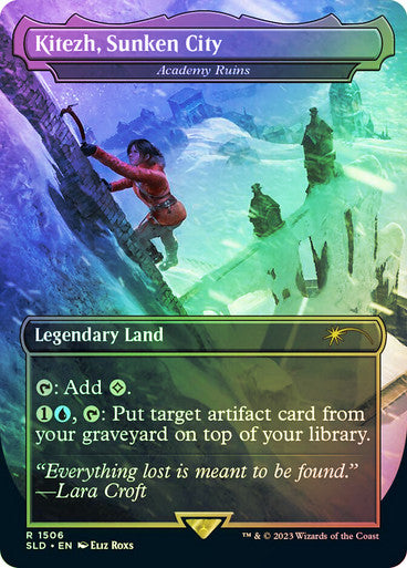 IMPORTABLE DUBAI-Academy Ruins (Kitezh, Sunken City) (Tomb Raider) (Secret Lair) (Borderless) Secret Lair Magic: The Gathering English Foil