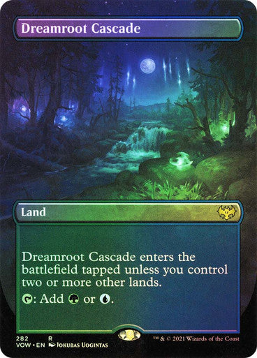 IMPORTABLE DUBAI-Dreamroot Cascade (Borderless) Innistrad: Crimson Vow - Variants Magic: The Gathering English Foil