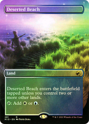 IMPORTABLE DUBAI-Deserted Beach (Borderless) Innistrad: Midnight Hunt - Variants Magic: The Gathering English Foil