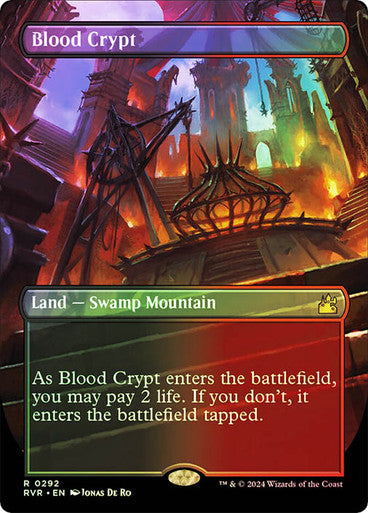 IMPORTABLE DUBAI-Blood Crypt (Borderless) Ravnica Remastered - Variants Magic: The Gathering English Foil
