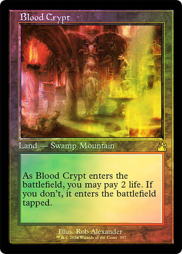 IMPORTABLE DUBAI-Blood Crypt (Retro Frame) Ravnica Remastered - Retro Frame Magic: The Gathering English Foil