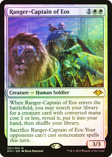 IMPORTABLE DUBAI-Ranger-Captain of Eos Modern Horizons Magic: The Gathering English Foil