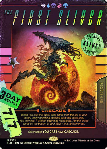 IMPORTABLE DUBAI-The First Sliver (Secret Lair) (Borderless) Secret Lair Magic: The Gathering English Foil