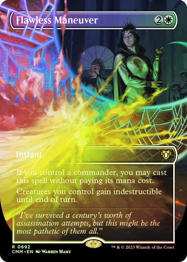 IMPORTABLE DUBAI-Flawless Maneuver (Borderless) Commander Masters - Variants Magic: The Gathering English Foil