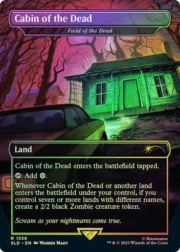 IMPORTABLE DUBAI-Field of the Dead (Cabin of the Dead) (Evil Dead) (Secret Lair) (Borderless) Secret Lair Magic: The Gathering English Foil
