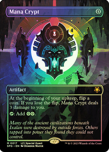 IMPORTABLE DUBAI-Mana Crypt (Borderless) Special Guests Magic: The Gathering English Foil