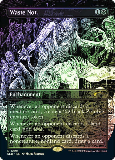 IMPORTABLE DUBAI-Waste Not (Secret Lair) (Borderless) Secret Lair Magic: The Gathering English Foil