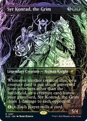 IMPORTABLE DUBAI-Syr Konrad, the Grim (Secret Lair) (Borderless) Secret Lair Magic: The Gathering English Foil
