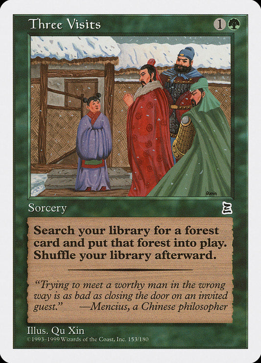 IMPORTABLE DUBAI-Three Visits Portal Three Kingdoms (PTK) #153 · Common · English · Nonfoil