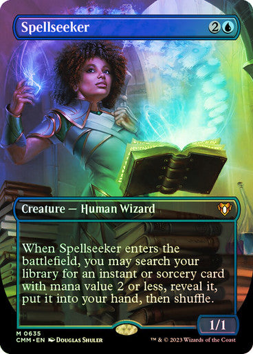 IMPORTABLE DUBAI-Spellseeker (Borderless) Commander Masters - Variants Magic: The Gathering English Foil