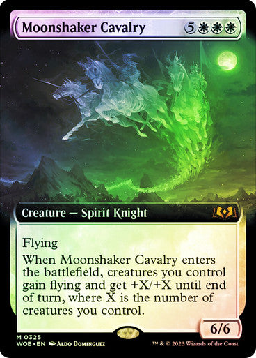 IMPORTABLE DUBAI-Moonshaker Cavalry (Extended Art) Wilds of Eldraine - Variants Magic: The Gathering English Foil