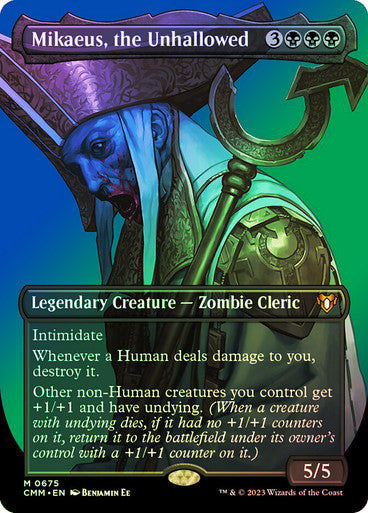 IMPORTABLE DUBAI-Mikaeus, the Unhallowed (Borderless) Commander Masters - Variants Magic: The Gathering English Foil