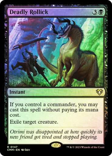 IMPORTABLE DUBAI-Deadly Rollick Commander Masters Magic: The Gathering English Foil