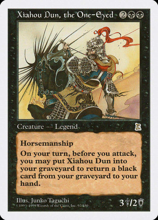 IMPORTABLE DUBAI-Xiahou Dun, the One-Eyed Portal Three Kingdoms (PTK) #92 · Rare · English · Nonfoil