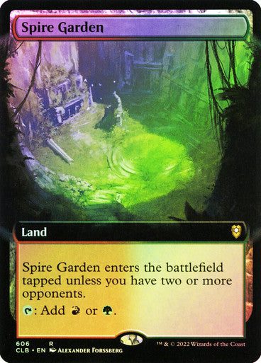IMPORTABLE DUBAI-Spire Garden (Extended Art) Commander Legends: Battle for Baldur's Gate - Variants Magic: The Gathering English Foil