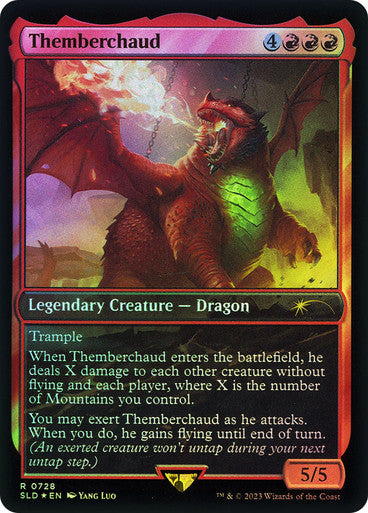 IMPORTABLE DUBAI-Themberchaud (Dungeons & Dragons) (Secret Lair) (Full Art) Secret Lair Magic: The Gathering English Foil