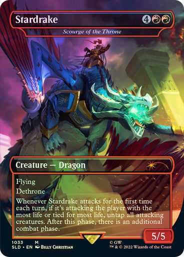 IMPORTABLE DUBAI-Scourge of the Throne (Stardrake) (Warhammer 40,000) (Secret Lair) (Borderless) Secret Lair Magic: The Gathering English Foil