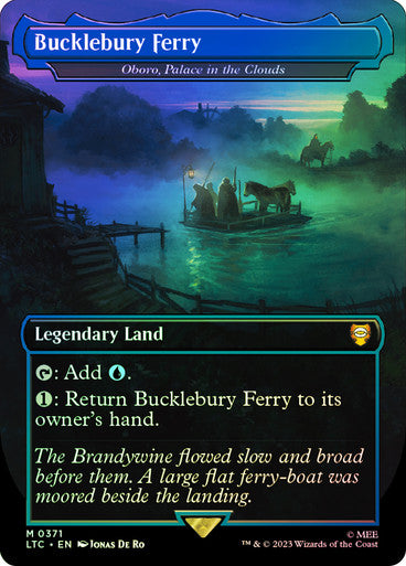 IMPORTABLE DUBAI-Oboro, Palace in the Clouds (Bucklebury Ferry) (Borderless) The Lord of the Rings Commander - Variants Magic: The Gathering English Foil