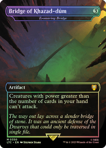 IMPORTABLE DUBAI-Ensnaring Bridge (Bridge of Khazad-dum) (Borderless) The Lord of the Rings Commander - Variants Magic: The Gathering English Foil