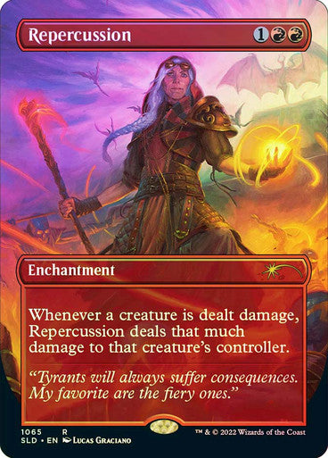 IMPORTABLE DUBAI-Repercussion (Secret Lair) (Borderless) Secret Lair Foil English Magic: The Gathering