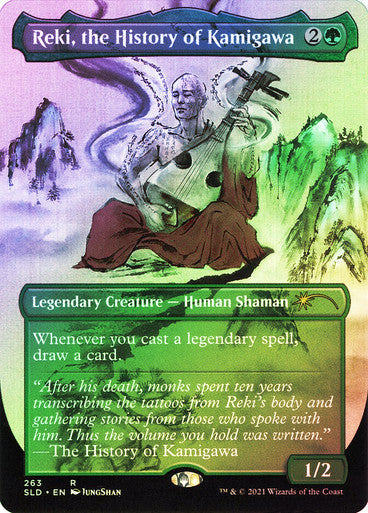 IMPORTABLE DUBAI-Reki, the History of Kamigawa (Secret Lair) (Borderless) Secret Lair Foil English Magic: The Gathering