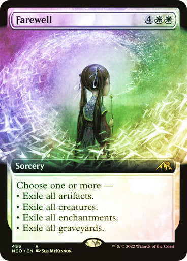 IMPORTABLE DUBAI-Farewell (Extended Art) Kamigawa: Neon Dynasty - Variants Foil English Magic: The Gathering