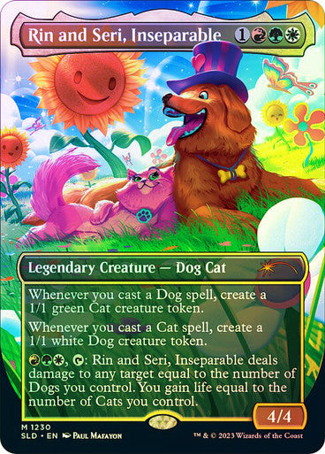 IMPORTABLE DUBAI-Rin and Seri, Inseparable (Secret Lair) (#1230) (Borderless) Secret Lair Foil English Magic: The Gathering