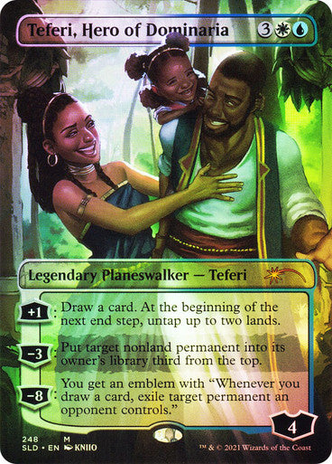 IMPORTABLE DUBAI-Teferi, Hero of Dominaria (Secret Lair) (Borderless) Secret Lair Foil English Magic: The Gathering