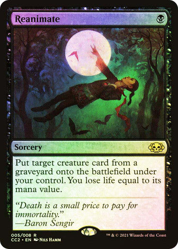 IMPORTABLE DUBAI-Reanimate Commander Collection: Black Foil English Magic: The Gathering