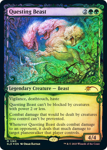 IMPORTABLE DUBAI-Questing Beast (Secret Lair) (Showcase) (Foil) Secret Lair Foil English Magic: The Gathering