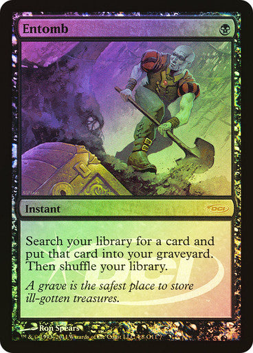 IMPORTABLE DUBAI-Entomb (Judge) Promo: General Foil English Magic: The Gathering