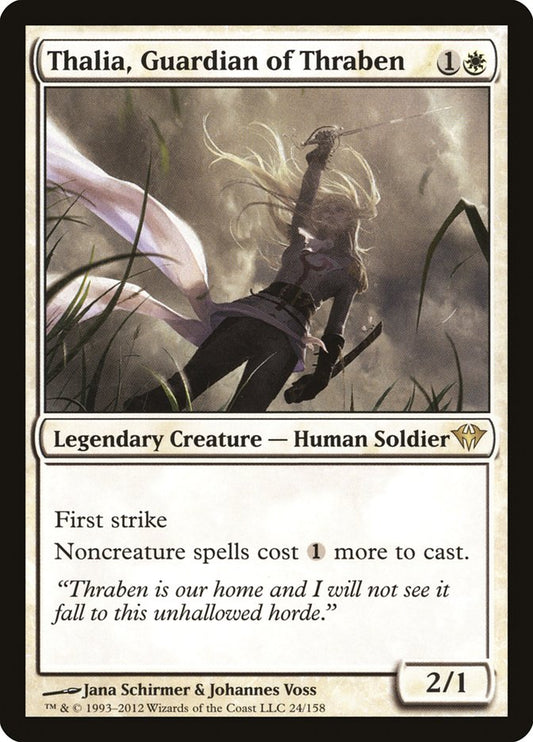 IMPORTABLE DUBAI-Thalia, Guardian of Thraben Dark Ascension (DKA) #24 · Rare · English · Nonfoil/Foil