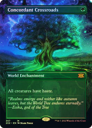 DUBAI IMPORTABLE-Concordant Crossroads (Borderless) Double Masters 2022 - Variants Foil English Magic: The Gathering